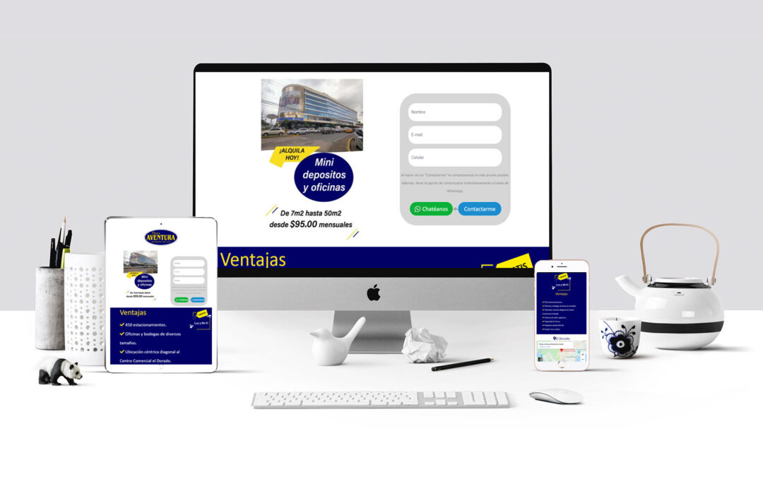 Plaza Aventura Landing page